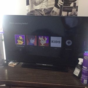 Black 50 inch television